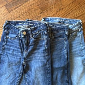3 pair American eagle hi rise next level stretch